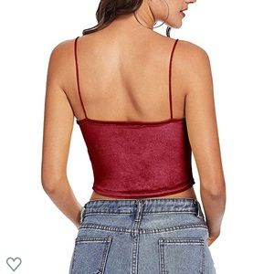 Velvet Crop Cami Top
